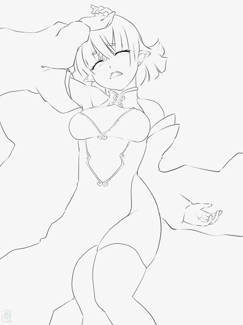 キョンシーちゃんぬり絵