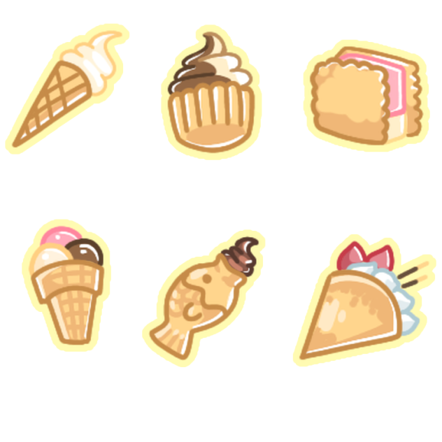 sweets stuff stickers