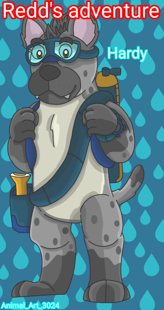 Aquatic explorer hyena Hardy