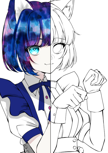 半分塗って〜！！