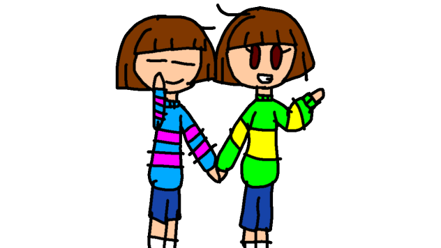 Frisk and Chara trace Kai Wang