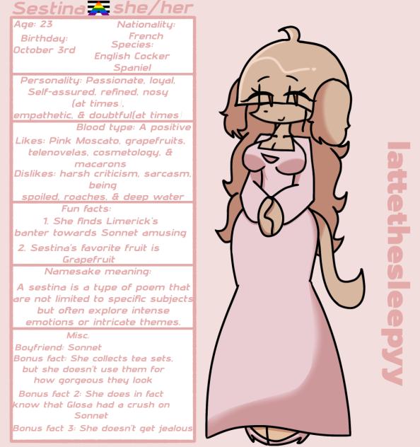 sestina info sheet