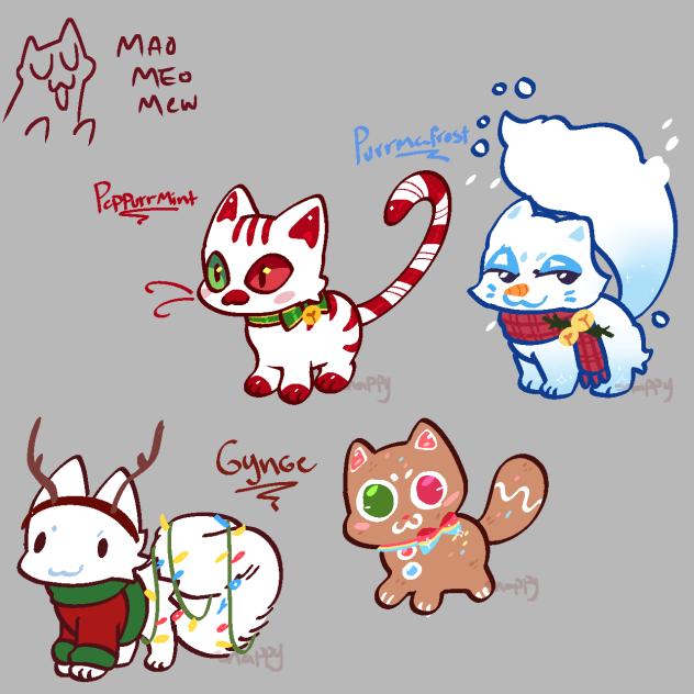 Chrismas cat designsssss