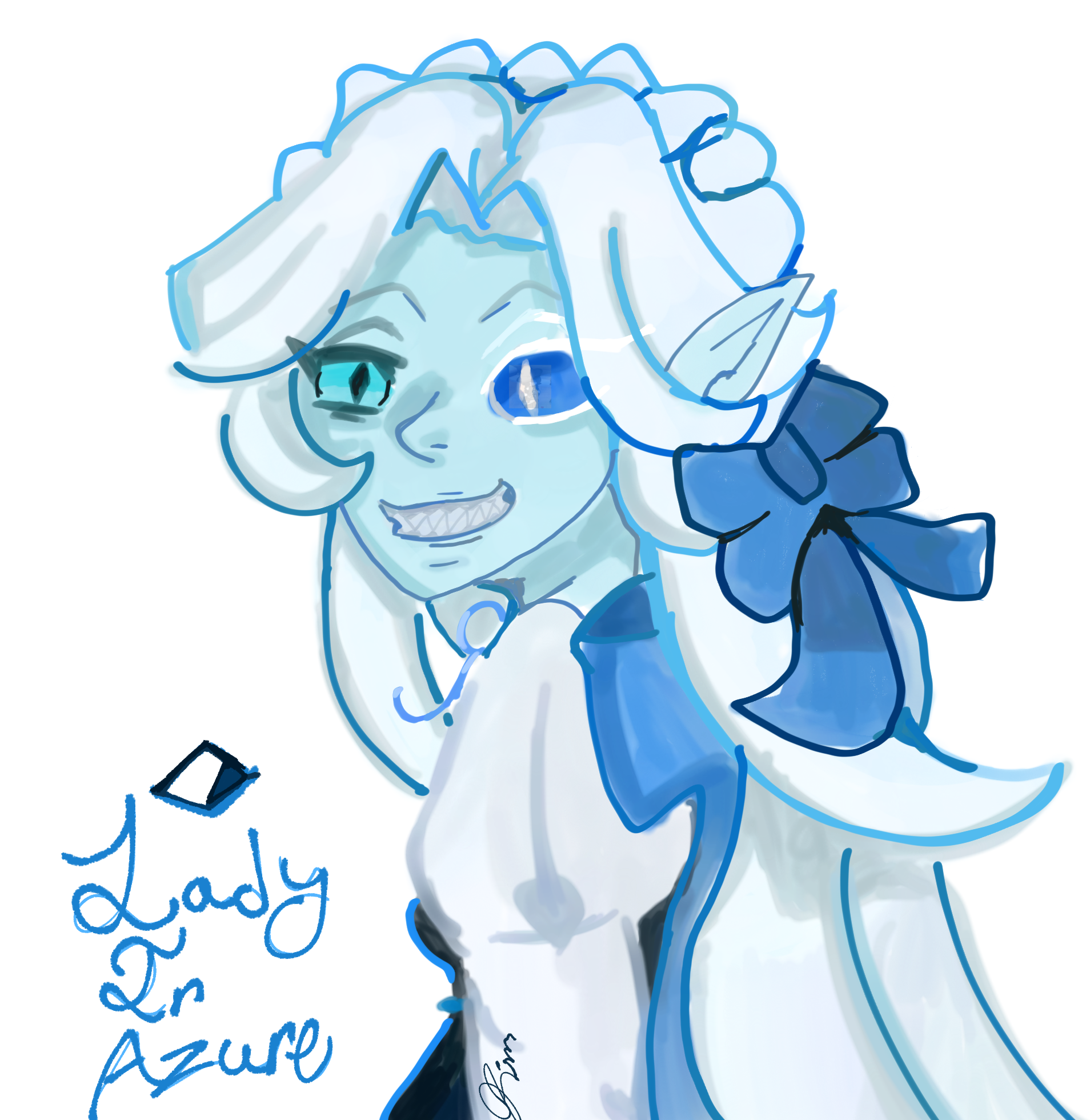 Lady in Azure - ibisPaint