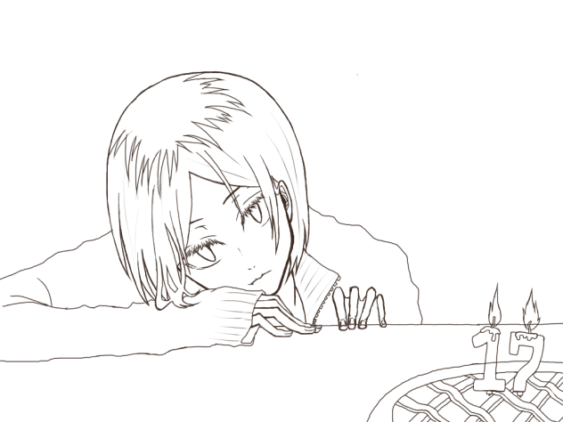 【線画】10月16日は研磨の誕生日【塗って下さい】