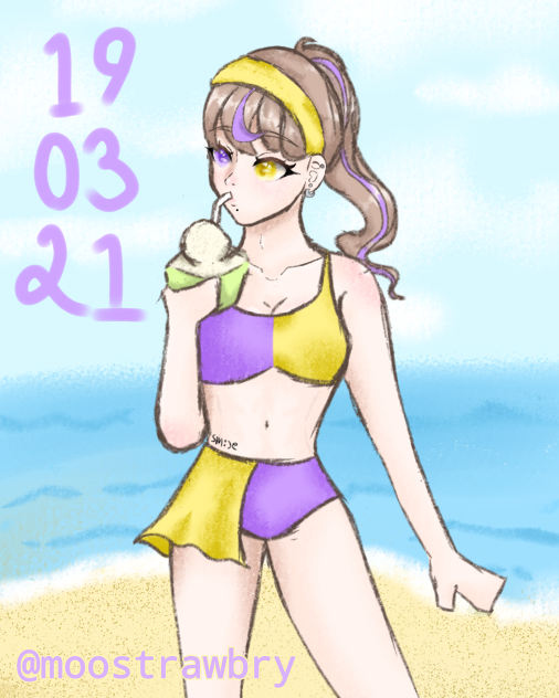 Nana Beach Sketch 2021🏖🏖