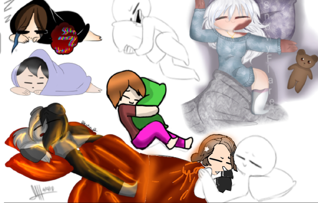 Sleepover Collab -w-