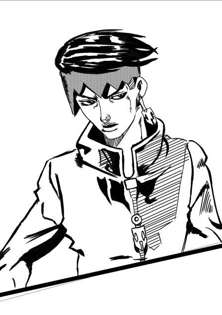 岸辺露伴模写ほぼ