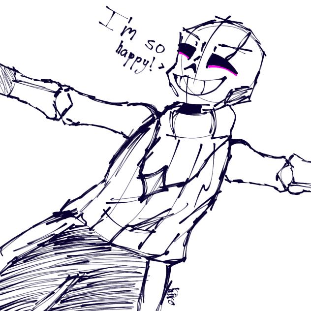 Fashion-Model Sans doodles