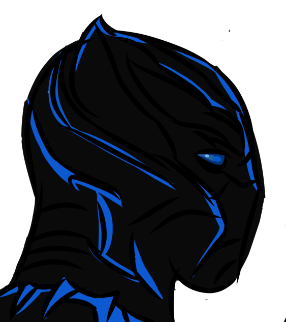 How to make Black panther logo