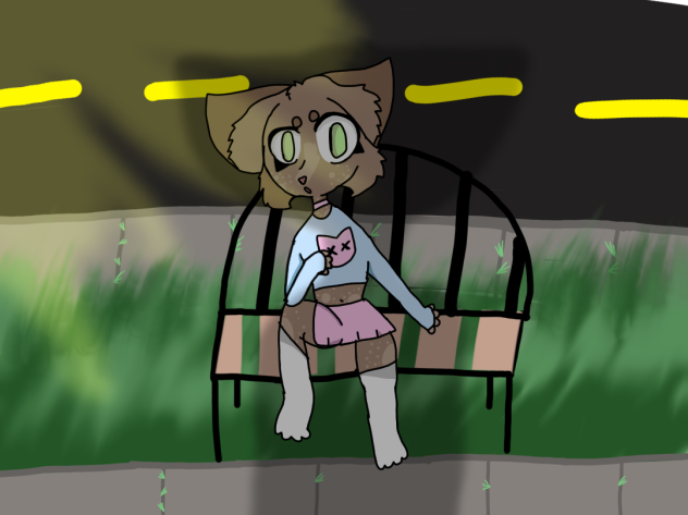 When you sit , you look .