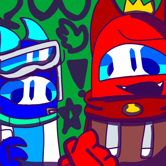 Red and blue