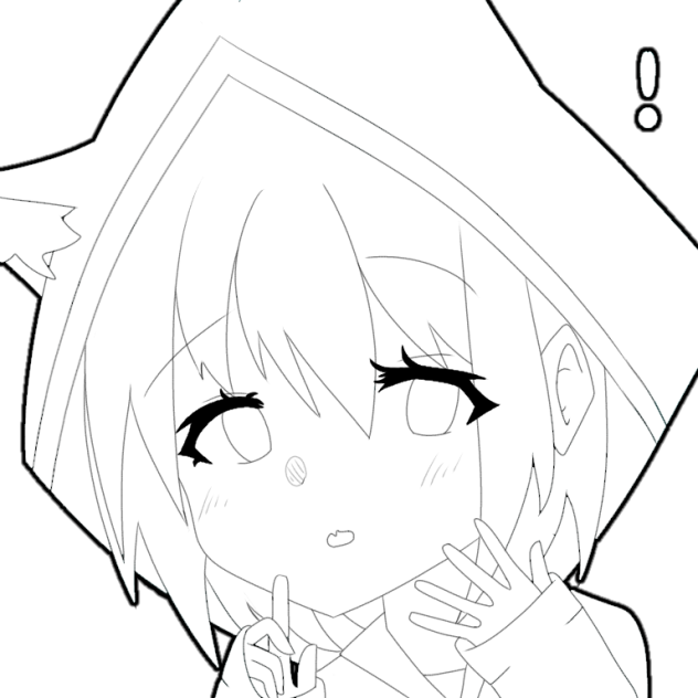 shh.. they might hear you (lineart)
