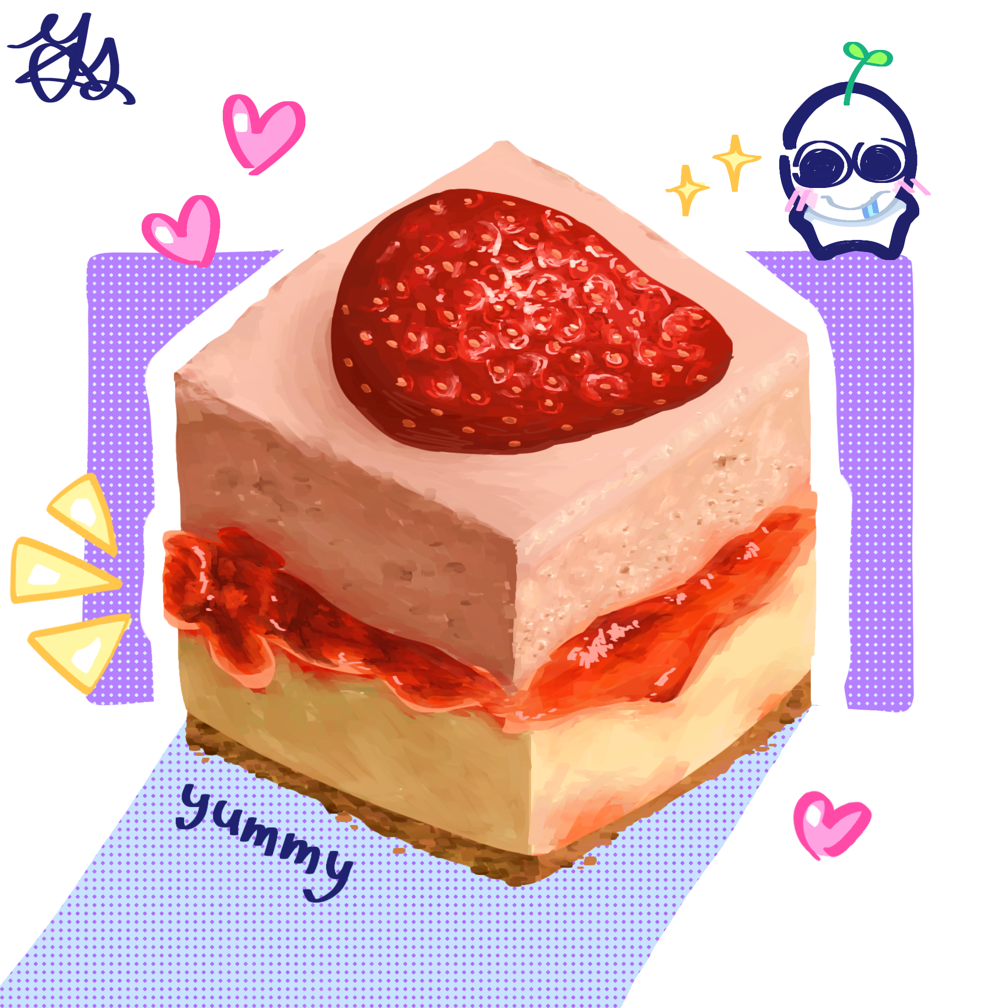 Yummy strawberry shortcake - ibisPaint