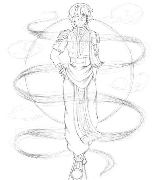 sketch my new oc 😆