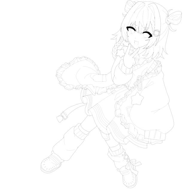 ぬふちの塗り絵 - ibisPaint