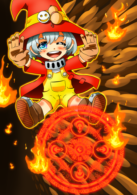 hechizero niño(magia de fuego🔥)