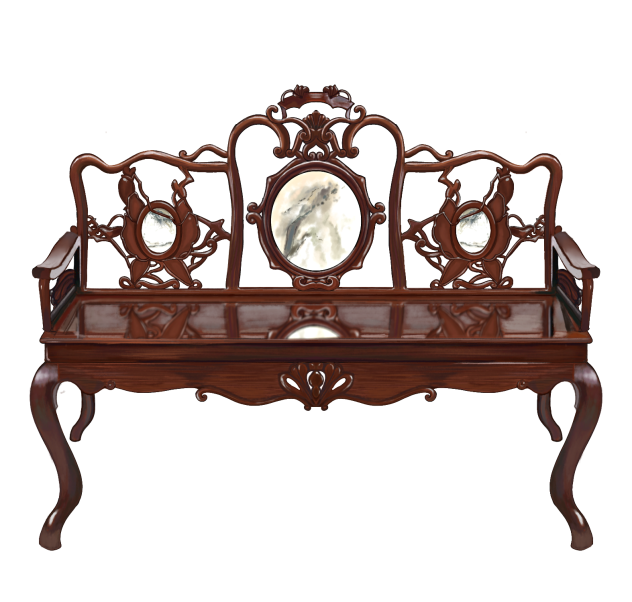 Chinese antique bench