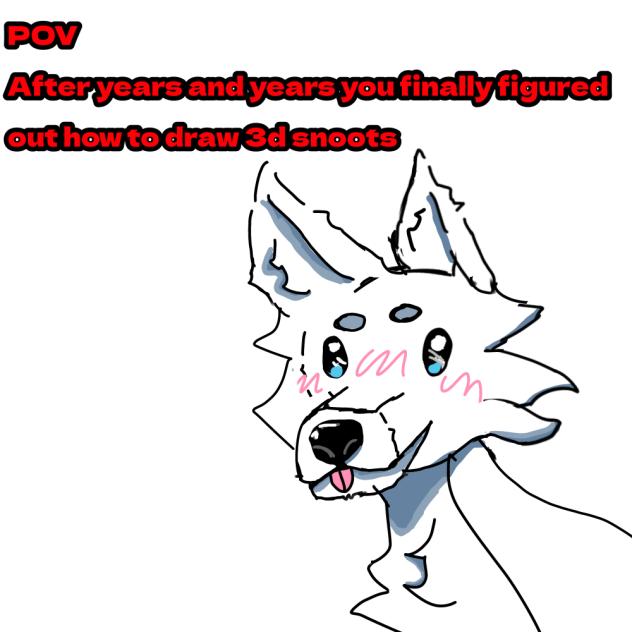 cute wolf snoot!!