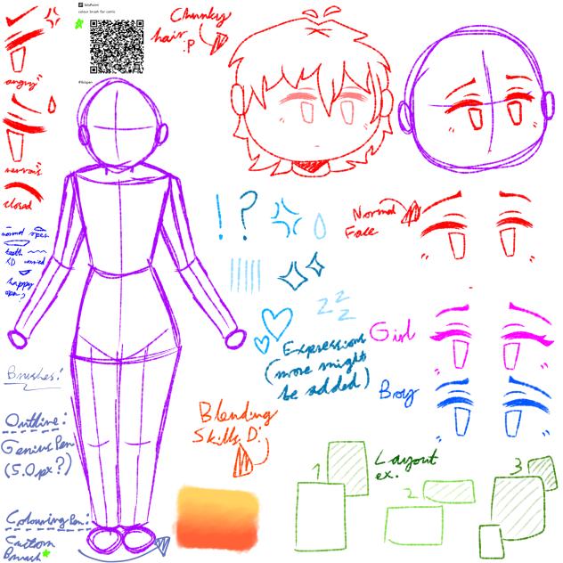 ⭐ refs i'm using for a comic! ⭐