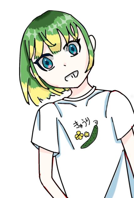 レイヤー1枚で描いてみた