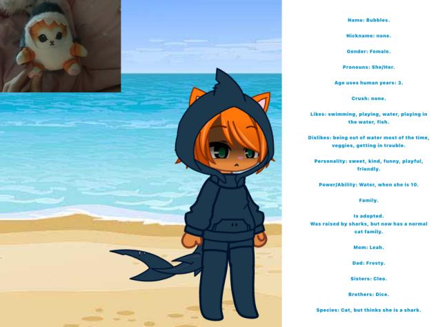 Bubbles, Cat Shark, Plushy, Gacha.