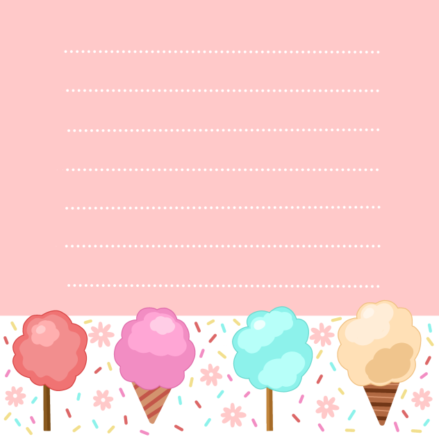 COTTON CANDIES NOTEPAD