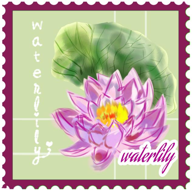 waterlily stamp