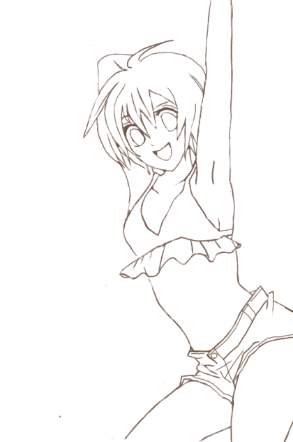 【線画】塗って頂けたら嬉しいです