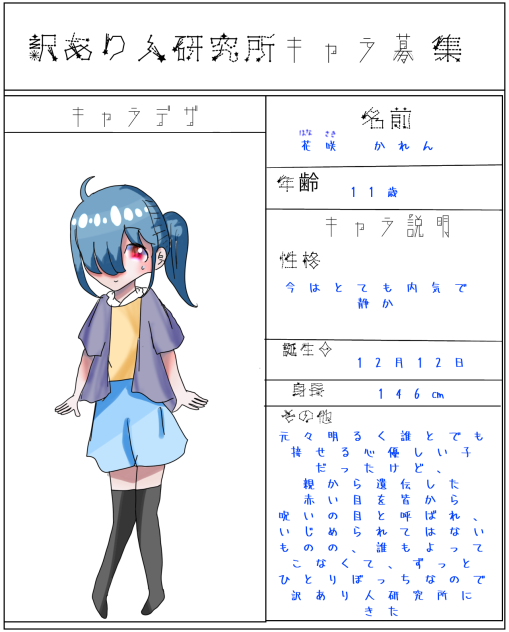 キャラ☆募集☆