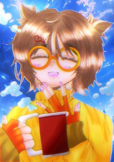 古賀様の素敵神線画色塗りさせて頂きました♡