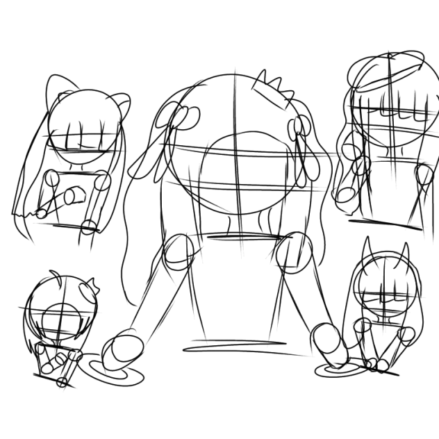 Some ugly sketches T-T