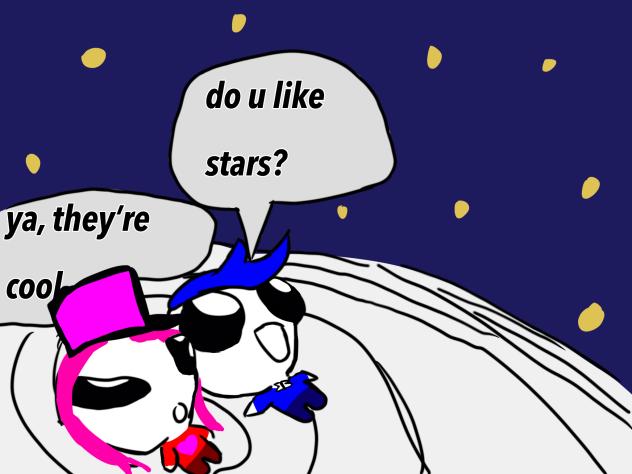 Trublu and Rose from the comic Anomalies