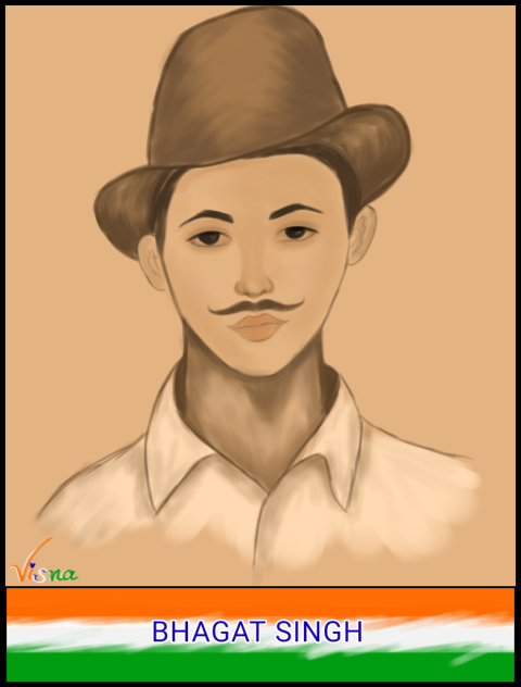 BHAGAT SINGH - freedom fighter.