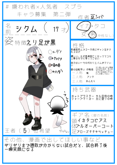 キャラ募集