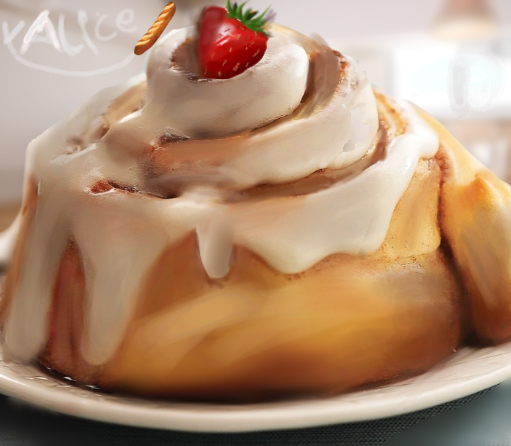 cinnamon roll but YUMMIEAR