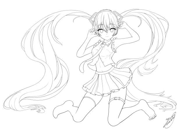 初音ミク誕生祭2023（線画）