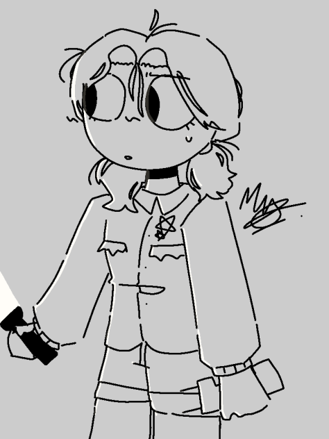 Lazy drawing of Cassie - ibisPaint
