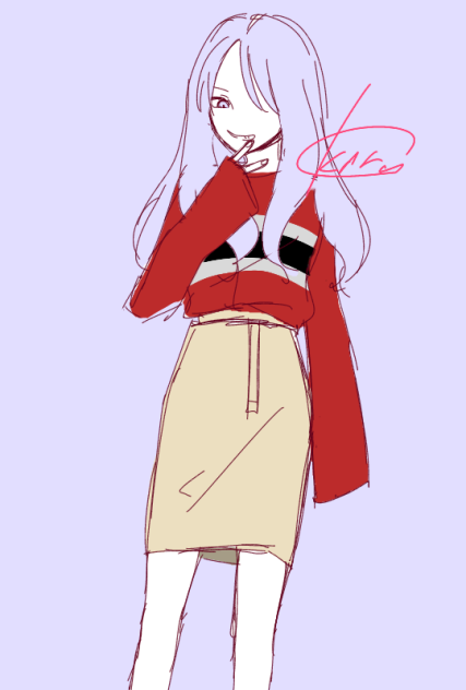 秋服らくがき