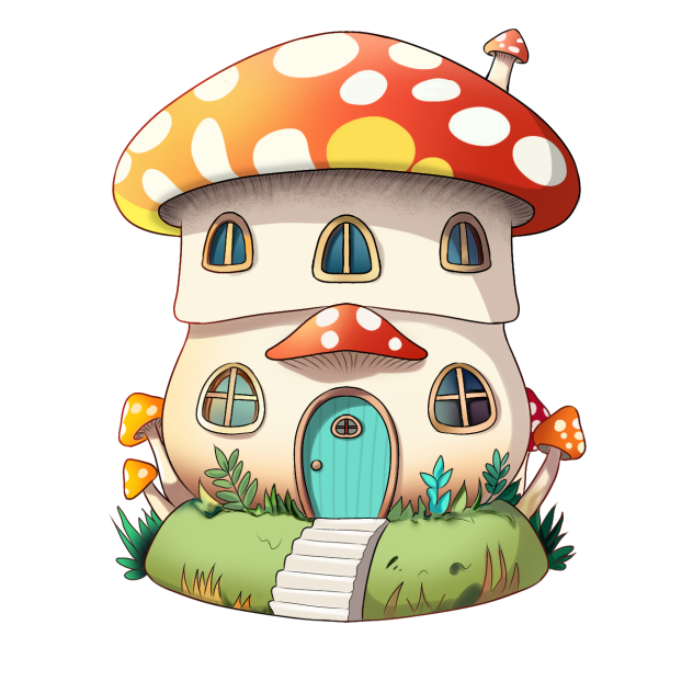 mushroom house 2 floor