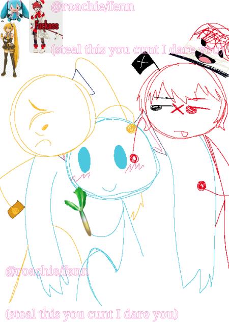 Neru, Miku and FUKASE