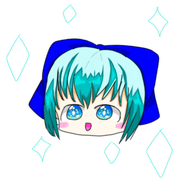 めっっちゃ本気で描いたチルノ