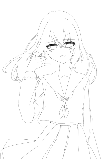 繋げて。(線画) - ibisPaint