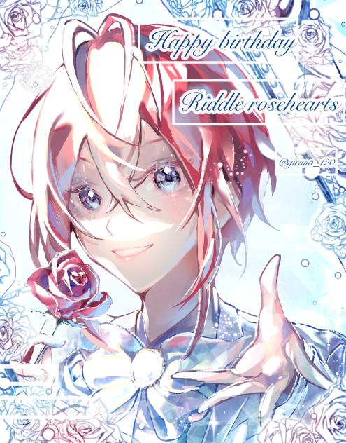 。🌹🤍[HBD  Riddle rosehearts]🤍🌹。
