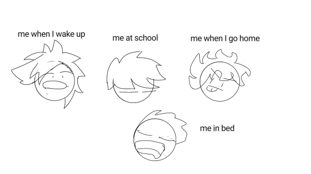 my school schedule DAY-NIGHT