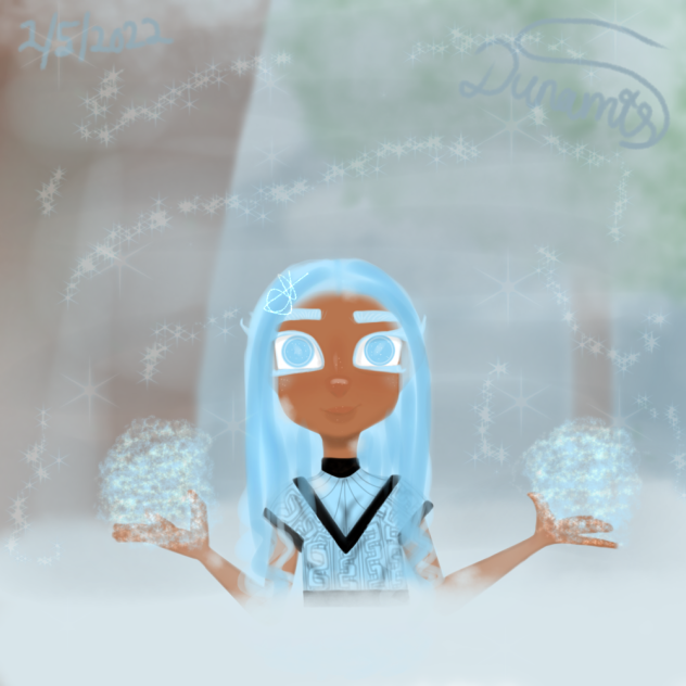 Blue’s snow day Character design