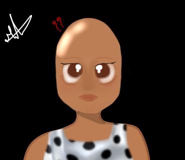 bald gril 😔😔