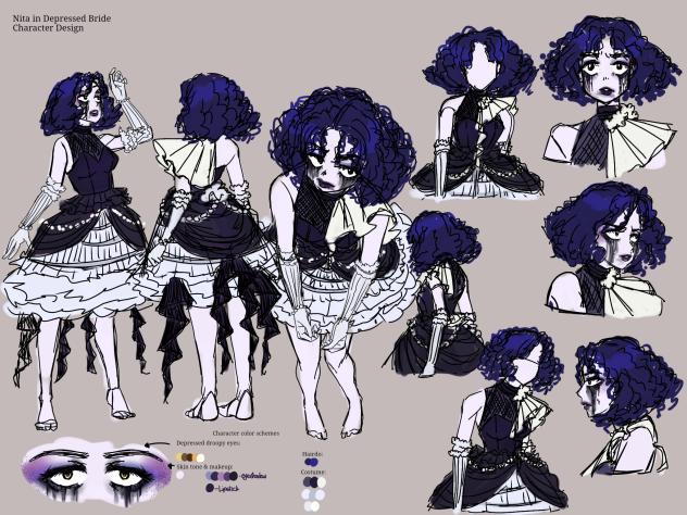 Bride Nita character design pt. 1