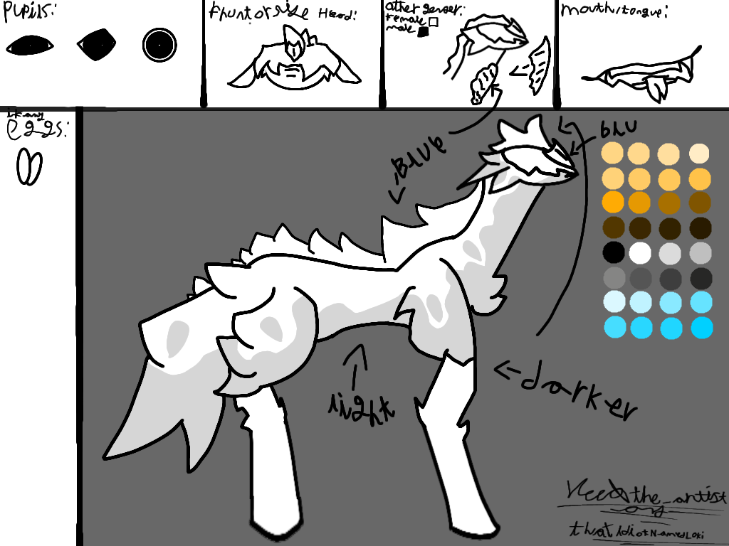 Great-crested strider.2024.07.01-07.43 - ibisPaint