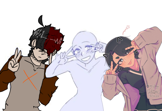 Peace sign colbabolab!